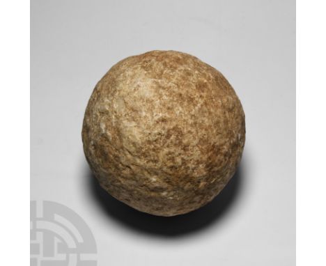 1st-3rd century A.D. Suitable for use with an onager or other catapult-type siege weapon; with smooth, finished surface. See 