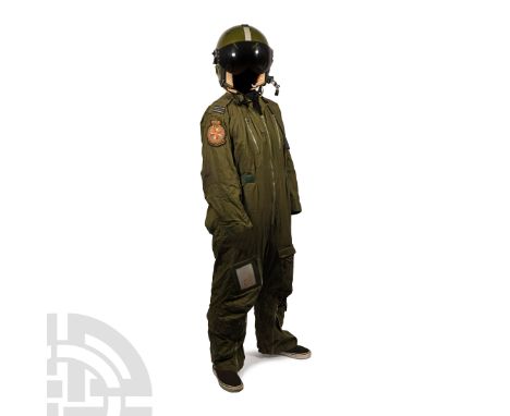 1980s A.D. Including MK 9 flying suit coveralls (for height 162-172cm, weight greater than 72.64 kg, size 4) with insignia to