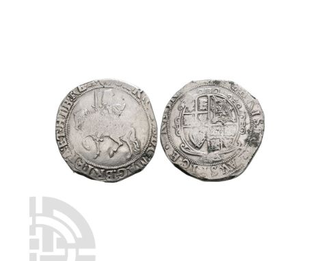 1644-1645 A.D. Obv: king riding with CAROLVS D G MAG BRI FRA ET HIB REX legend and '(R)'' mintmark. Rev: arms with CHRISTO AV