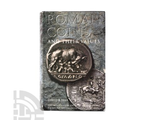 Published 2000 A.D. Sear, David R., Roman Coins and Their Values I - 280 BC - AD 96, Spink, 2000; hardback with dustwrapper; 