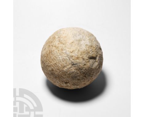 1st-3rd century A.D. Suitable for use with an onager or other catapult-type siege weapon; with smooth surface. See Wilkins, A