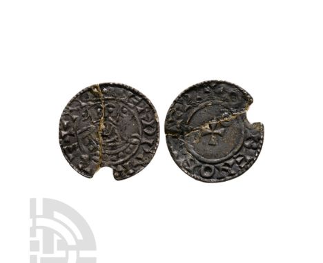 1062-1065 A.D. BMC type xiii. Obv: facing bust with EADPARD REXANG legend. Rev: small cross with annulet in first quarter and