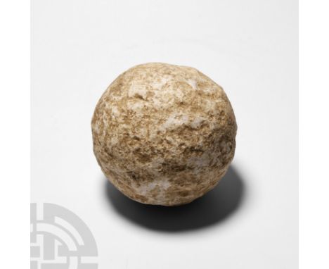 1st-3rd century A.D. Suitable for use with an onager or other small catapult-type siege weapon; with roughened, abrasive surf