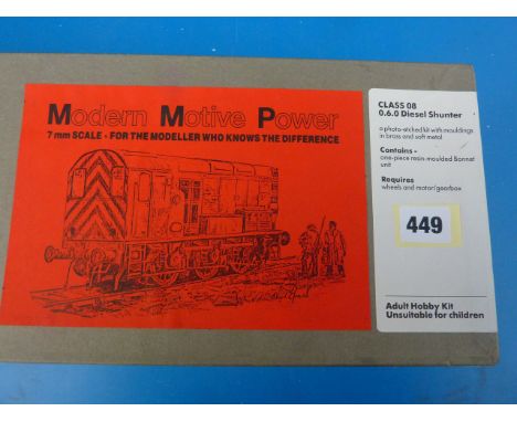 MODERN MOTIVE POWER 7MM SCALE CLASS 08 DIESEL SHUNTER KIT. BOXED UNCHECKED