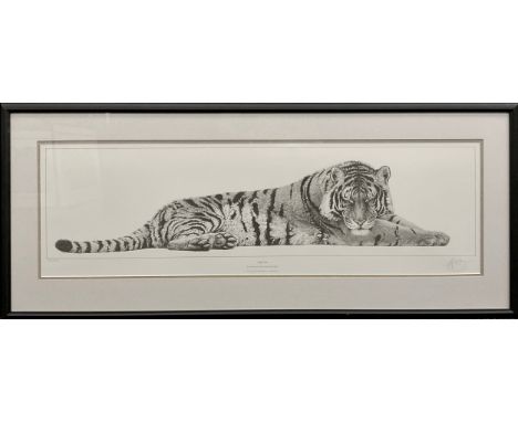 Gary Hodges (bn. 1954), by and after, Supreme, Siberian Tiger, signed in pencil lower right margin, limited edition number 38