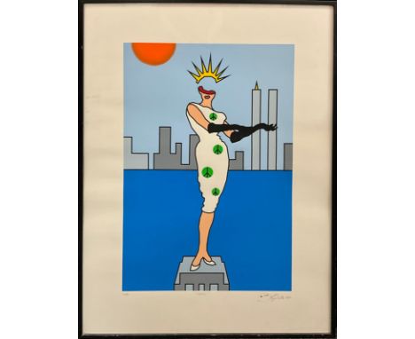 Duggie Fields (1945 - 2021), Liberty, limited edition lithograph, 46/80, signed and titled in pencil to margin, 79cm x 54cm