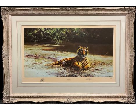 David Shepherd (British, 1931 - 2017), by and after, Indian Siesta, signed lithograph, limited edition number 935/1300.