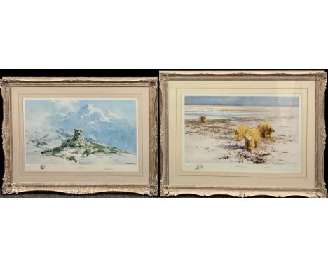 David Shepherd (British, 1931 - 2017), Lone Wanderers of the Arctic, signed in pencil to margin, limited edition number 456/1