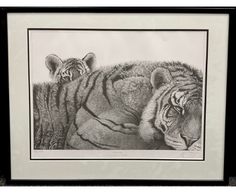 Gary Hodges (bn. 1954), by and after, Pride and Joy, Tiger and Cub, signed in pencil lower right margin, limited edition numb