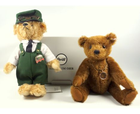 3 Steiff bears to include 2016 limited edition "The World's First Teddy Bear" model 664946 No. 867 of 1902, 22cm and Flying S