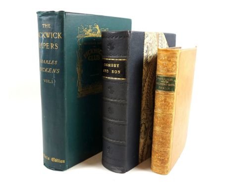 Dickens, Charles, Dombey and Son, ill. H K Browne, 1st edn. bound from monthly parts, pub. Bradbury and Evans, London, 1848, 