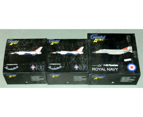 Gemini Aces, a boxed group of 1:72 &amp; 1:200 scale military jet fighter group to include Lockheed Martin F-16 Falcon X2 and