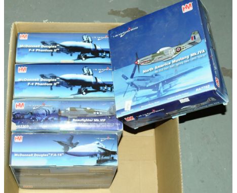 HM Hobbymaster, a boxed group of 1:72 &amp; 1:48 scale military aircraft group to include HA1962 McDonnell Douglas F-4 Phanto