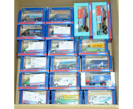 Corgi, a boxed 1:43 and 1:50 scale commercial group including a quantity of "Hauliers Of Renown Series" van models to include