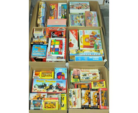 ERTL, Maisto, Fisher Price and similar, a large quantity of boxed Farm related comprising of Tractors, Farm Playsets, Constru