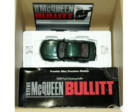 Franklin Mint, a boxed TV/Film related 1:24 scale 2008 Ford Mustang 2Bullitt" from the Steve McQueen film "Bullitt". Comes co