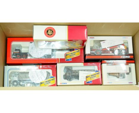 Corgi, a boxed 1:50 scale commercial group (Road Transport Heritage) to include CC13308 Austin Cattle Truck British Road Serv
