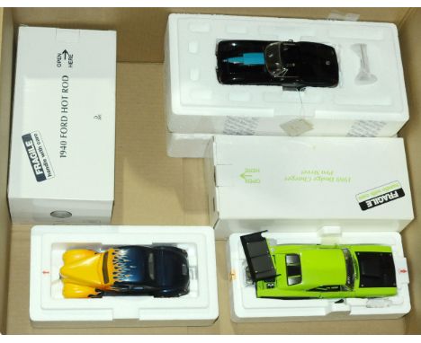 Danbury Mint &amp; Franklin Mint, a boxed/Partially boxed group of 1:24 scale Open Performance/Street Racer/Hot Rod models co