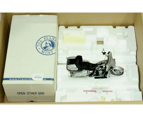 Franklin Mint, a boxed 1:10 scale B11ZN04 Limited Edition Harley Davidson Motorcycle 2003 Ultra Classic Electra Glide (100th 