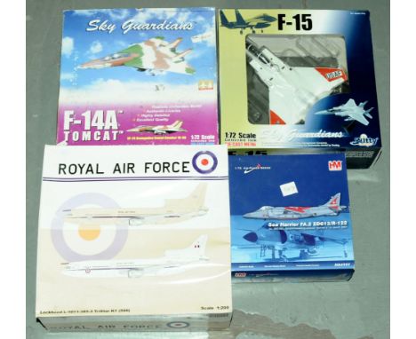 Sky Guardians, HM Hobbymaster, and similar, a boxed group of 1:72 &amp; 1:200 scale military aircraft group to include HM Hob