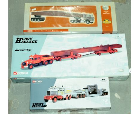 Corgi Heavy Haulage &amp; Heavy Haulers Series, a boxed group of 1:50 scale Haulage models comprising of 18004 (Heavy Haulage