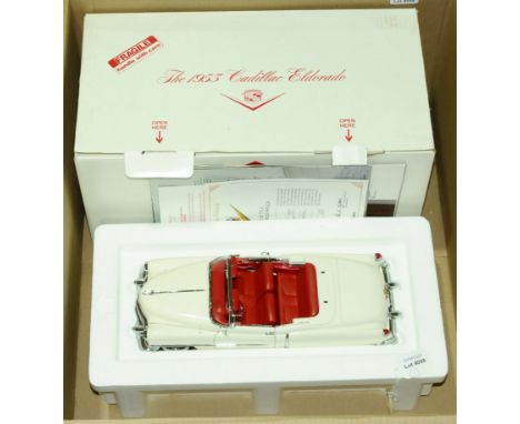 Danbury Mint, a boxed Limited Edition 1:24 scale 1953 Cadillac Eldorado Convertible complete with Paperwork, Certificate and 