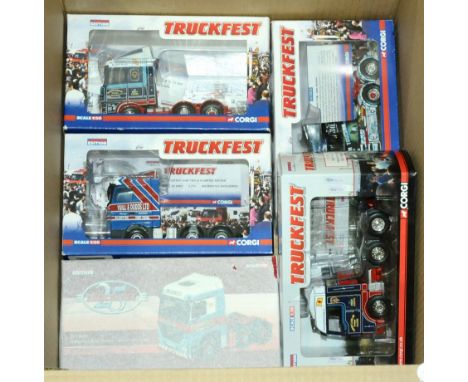 Corgi, Truckfest) a boxed group of 1:50 scale Tractor Unit models to include CC15203 MAN TGX (XLX) "Robert Laidlaw Haulage" X