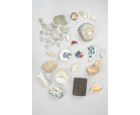 A STUDY COLLECTION OF CHINESE CERAMIC SHARDS YUAN AND LATER  Comprising various types of wares including pieces with blue and