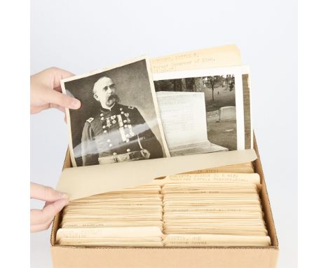 One box containing gelatin silver print or original vintage press photographic reproduction from the archives of the Star Tri