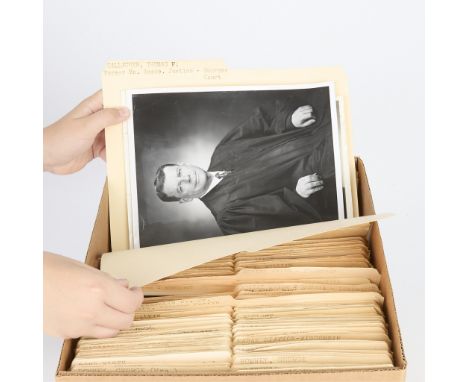 One box containing gelatin silver print or original vintage press photographic reproduction from the archives of the Star Tri