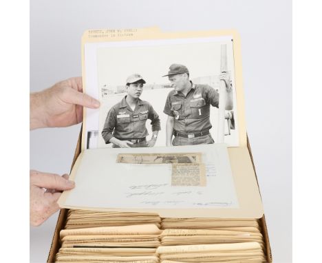 One box containing gelatin silver print or original vintage press photographic reproduction from the archives of the Star Tri