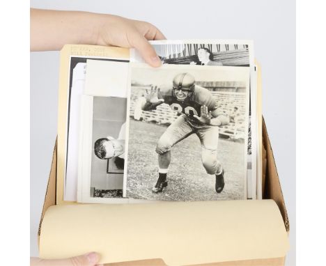 One box containing gelatin silver print or original vintage press photographic reproduction from the archives of the Star Tri