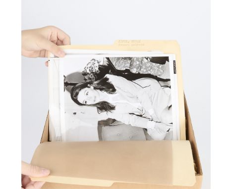 One box containing gelatin silver print or original vintage press photographic reproduction from the archives of the Star Tri