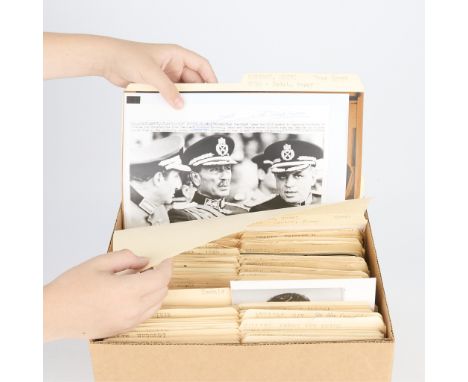 One box containing gelatin silver print or original vintage press photographic reproduction from the archives of the Star Tri