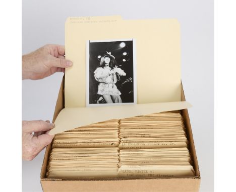 One box containing gelatin silver print or original vintage press photographic reproduction from the archives of the Star Tri