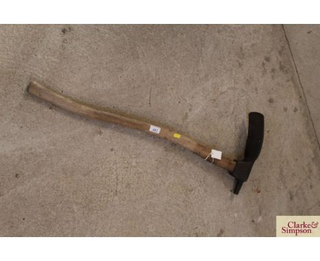 A carpenter's adze