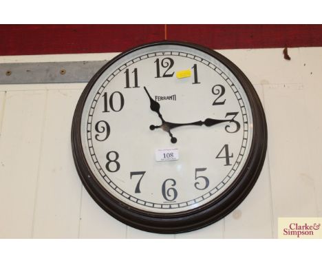 A Ferranti wall clock