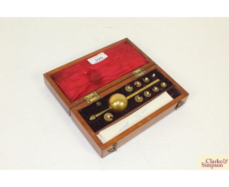 A Sikes Hydrometer supplied by a firm of hotel valuers Tunbridge Wells