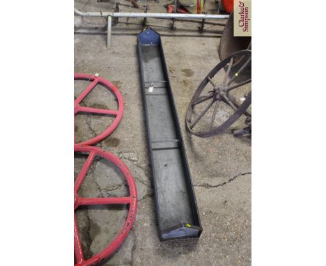 A 6' galvanised feed trough