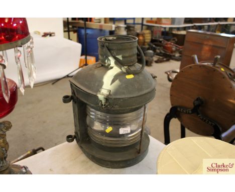 A copper ships masthead light 