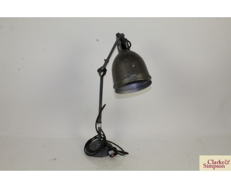A vintage metal Angle Poise type lamp