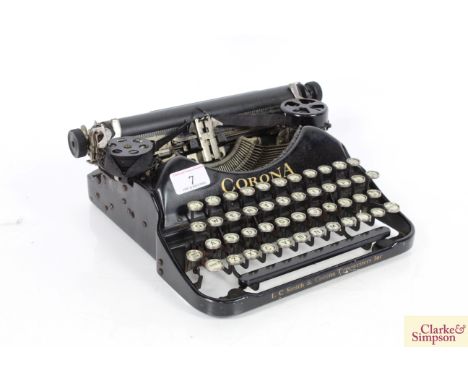 A vintage Corona typewriter 