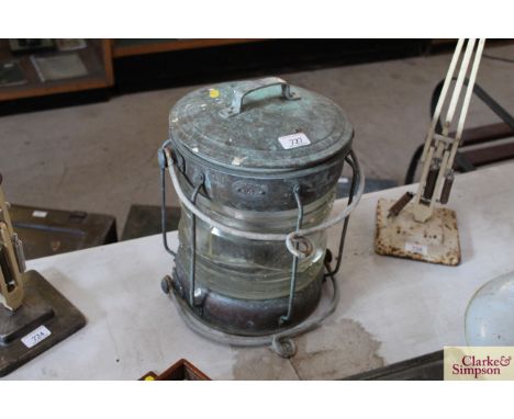 A copper ships lamp AF