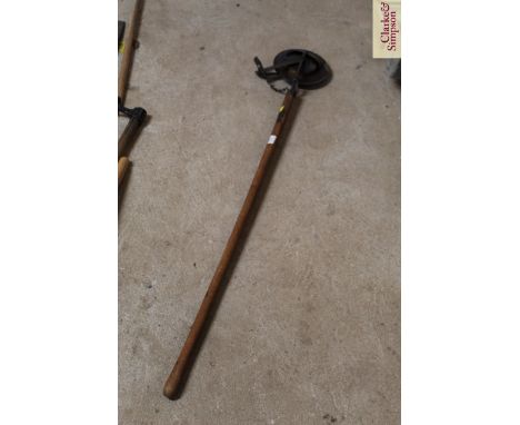A Gower &amp; Son Britannia Iron Foundry of Market Drayton long handled seed planter 