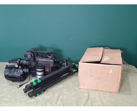 A Panasonic F-10 CCD Video Camera, a Fuji Lens, a Canon TV zoom lens, tripods and accessories