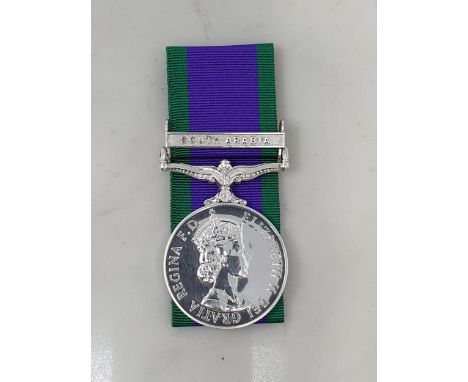 Campaign Service Medal with 'South Arabia' Clasp to 22561535 Corporal A. Button, 4/7 Dragoon Guards 