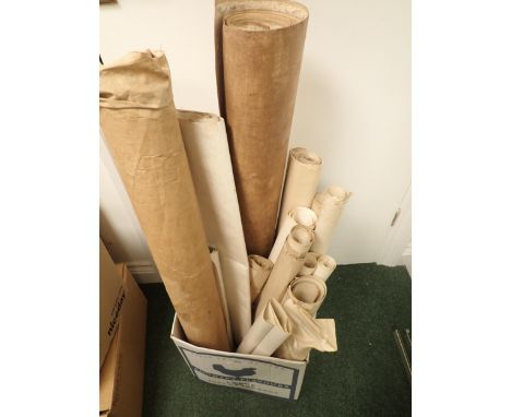 A Box of Ordnance Survey Maps, chiefly local, one showing Hampton Court and surrounding area, County Maps, Parish of  Llanbec