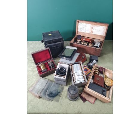 A Thornton Pickard Special Ruby large format Camera, a quantity of mahogany film backs, and a quantity of lenses, etc 