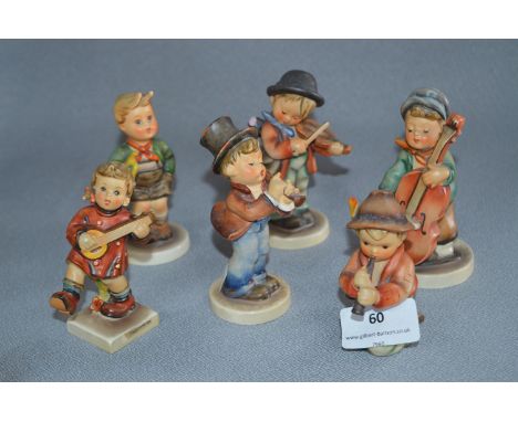 Set of Six Goebel West German Figurines 