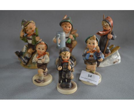Collection of Six Goebel West German Figurines 